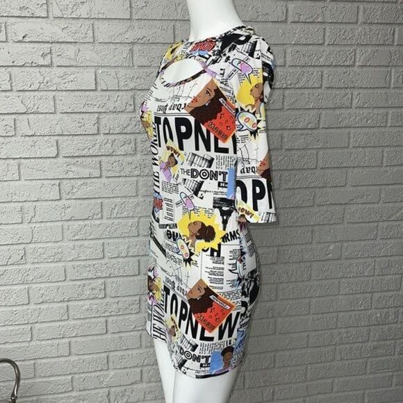 Rainbow Black Girl Magic Bodycon Dress Size M - Picture 3 of 8